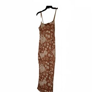 Floral Brown Maxi Dress